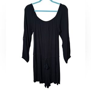 Mossimo Supply Co. Black Textured Romper